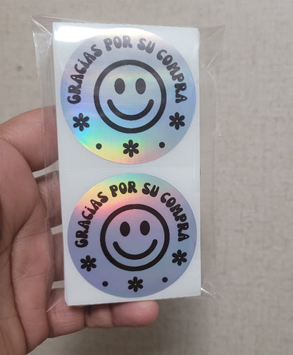 Sticker Prediseñado ALC Circular 10 holographic