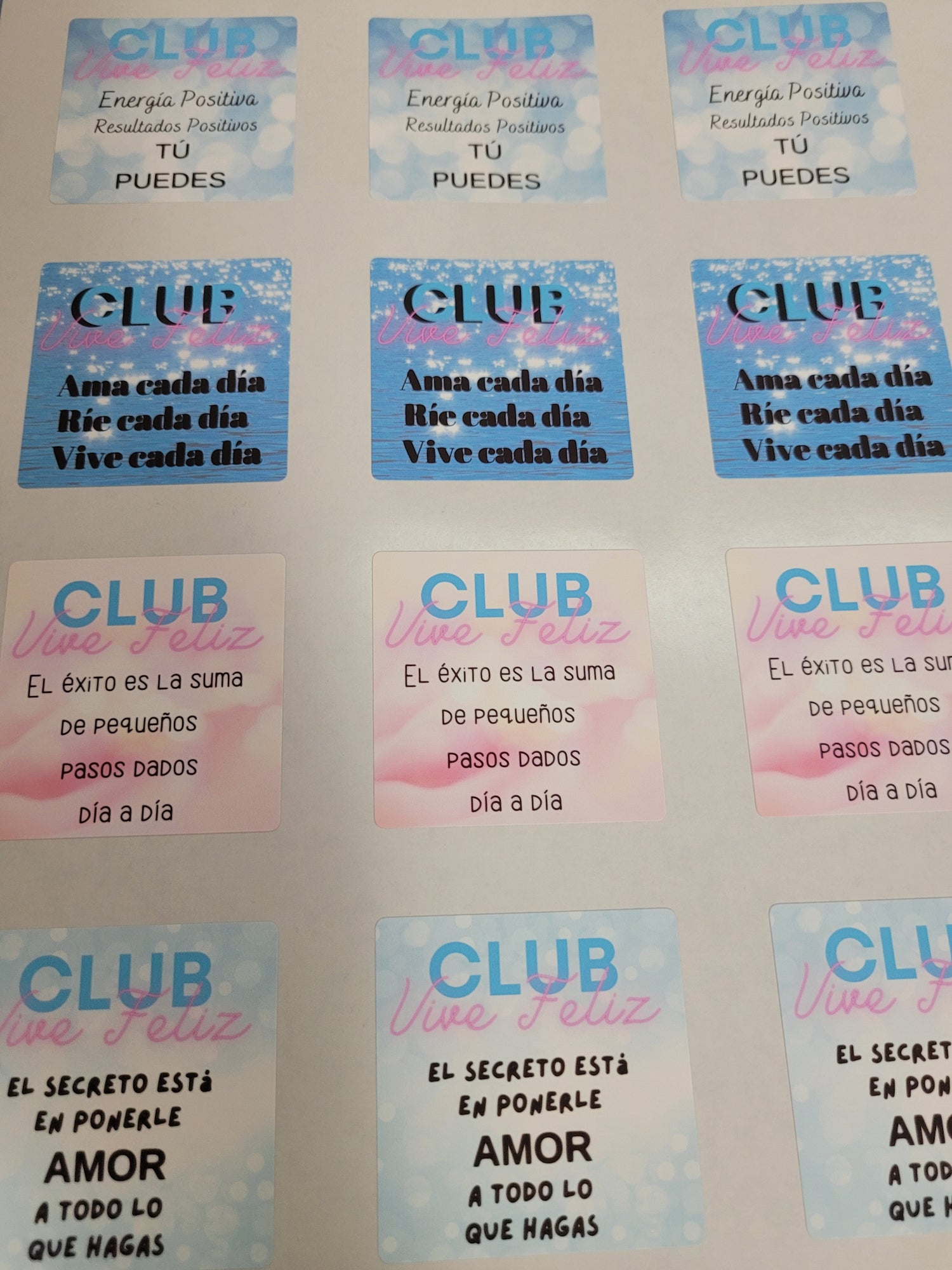Stickers Personalizados Cuadrado 2x2 Pulgadas