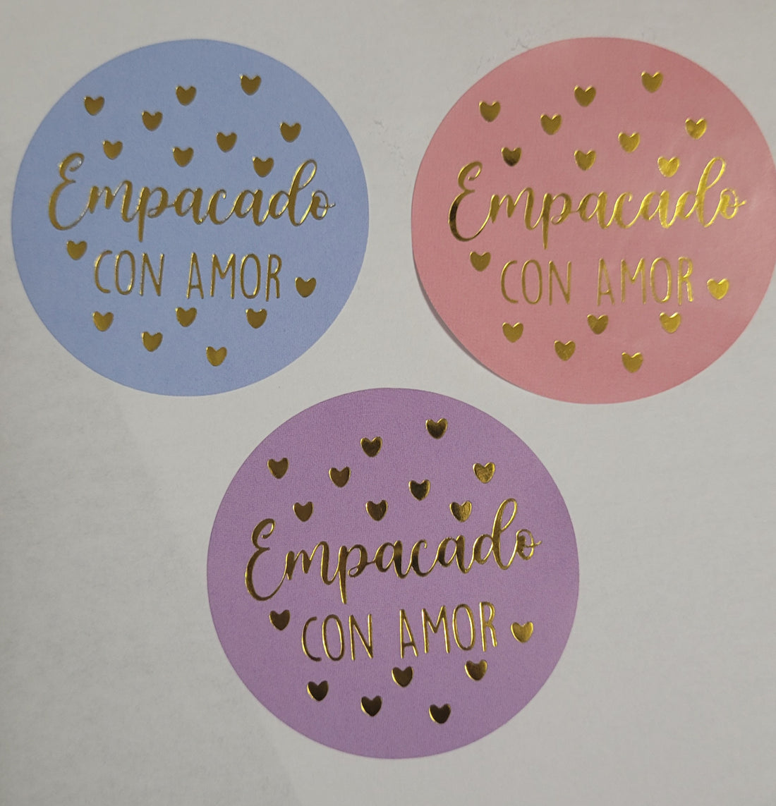 Sticker Empacado con Amor [3 colores]