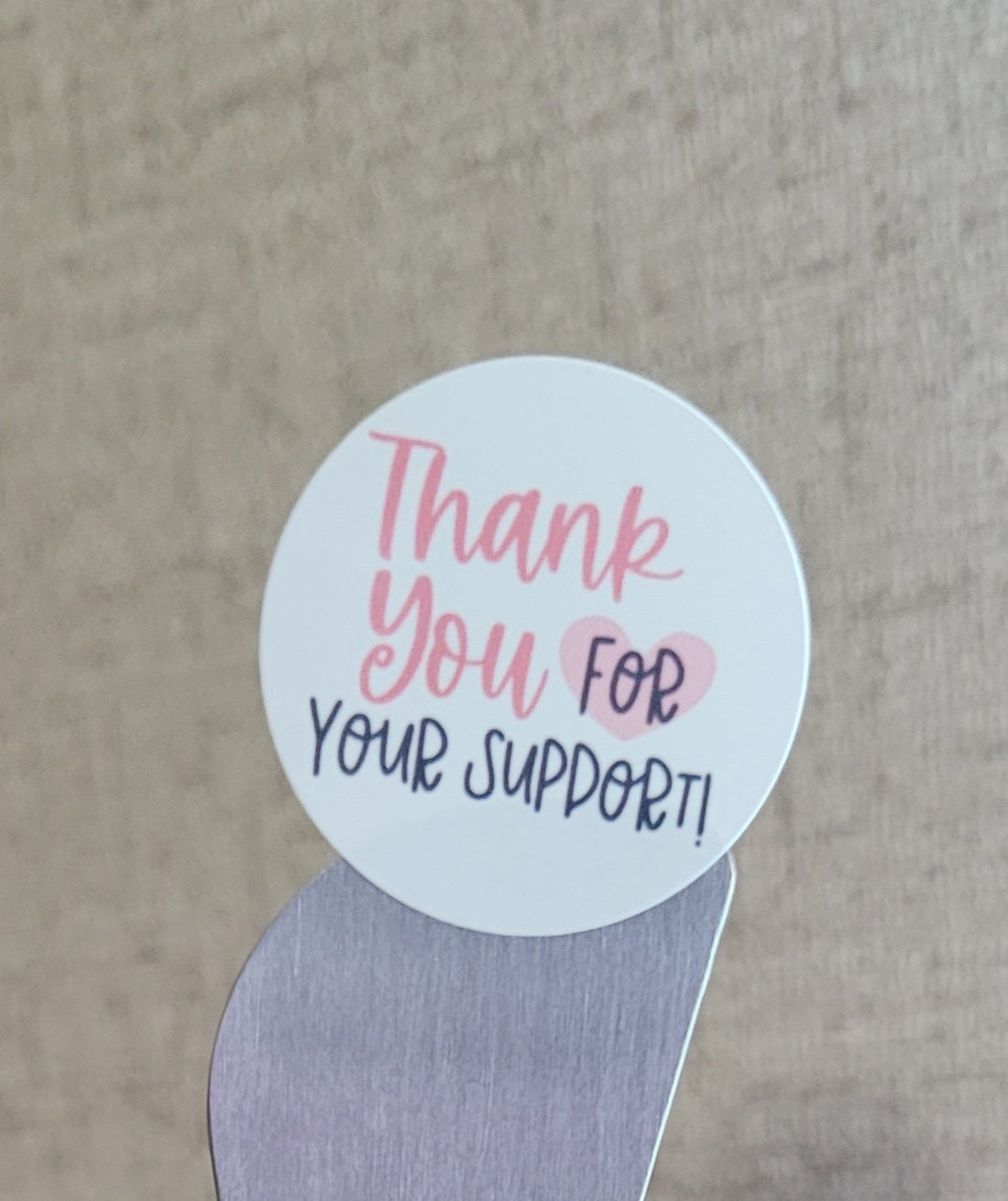 Mini Stickers 1&quot; Thank You Support