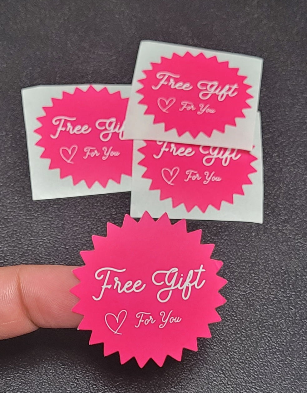 Set Stickers Prediseñados Free Gift HotPink Stars