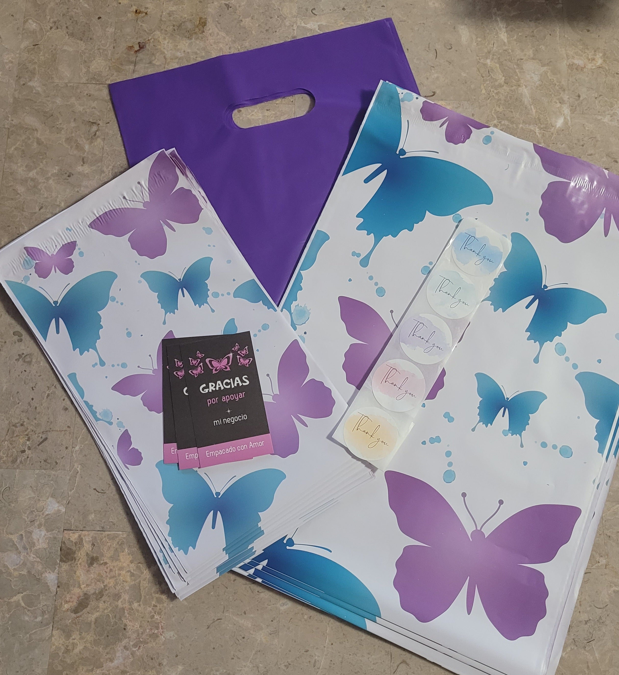 Combo Todo en 1 Agrandado Butterflies Purple