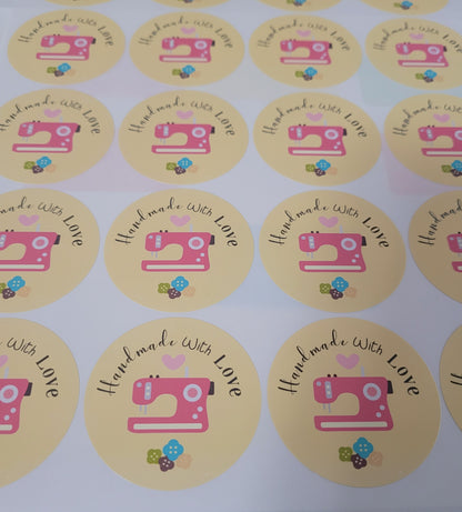 100 Stickers 2&quot; ALC Handmade Sewing