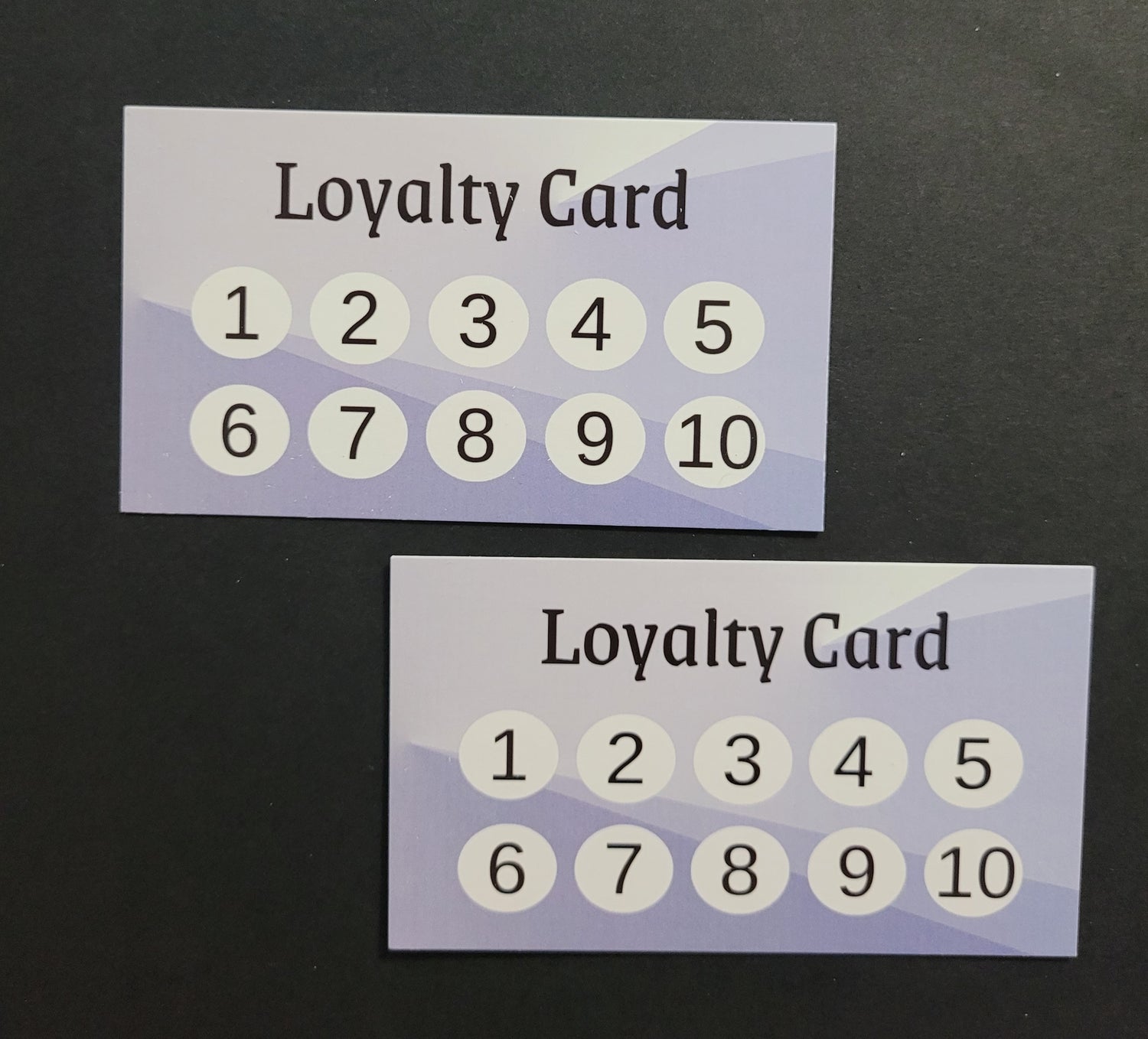 Loyalty Card Gray/Blue