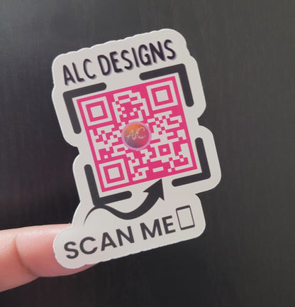 QR Code Stickers Waterproof Matte