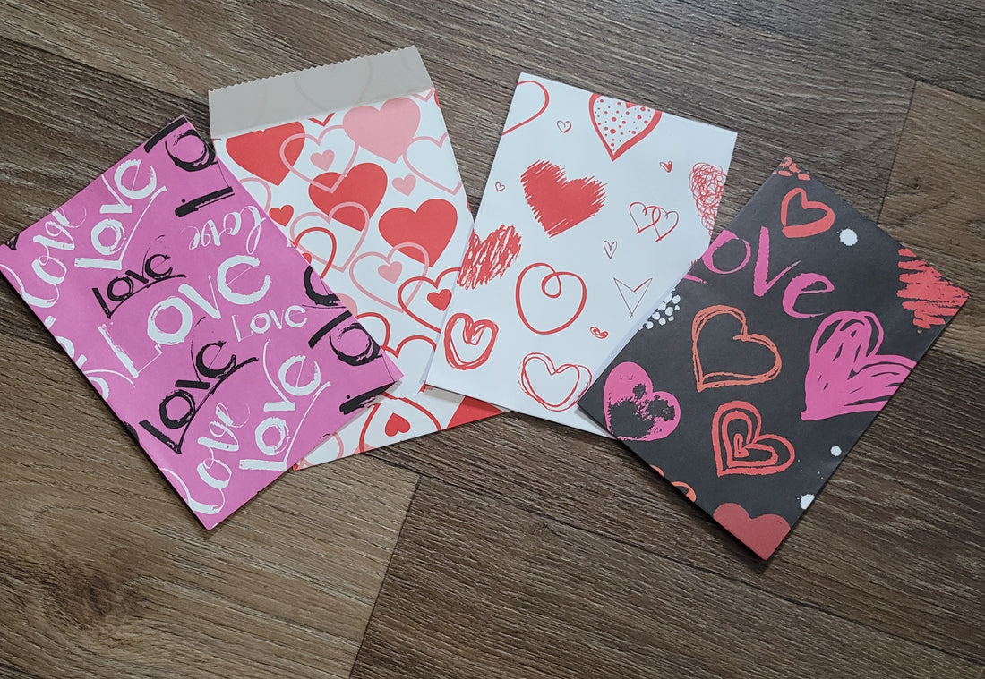 Bolsas de Papel 4x6 San Valentin