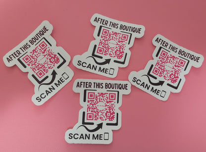 QR Code Stickers Waterproof Matte