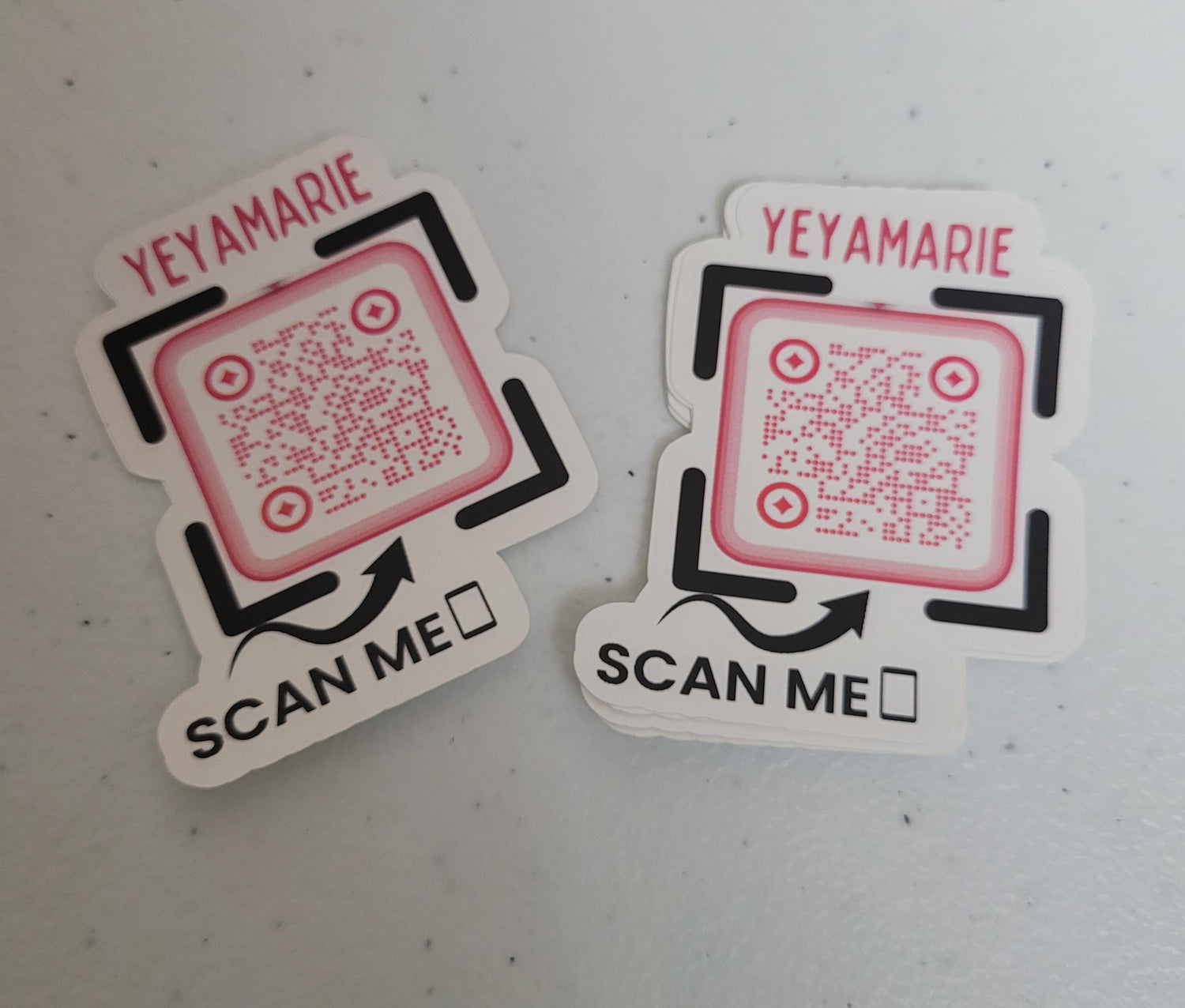 QR Code Stickers Waterproof Matte