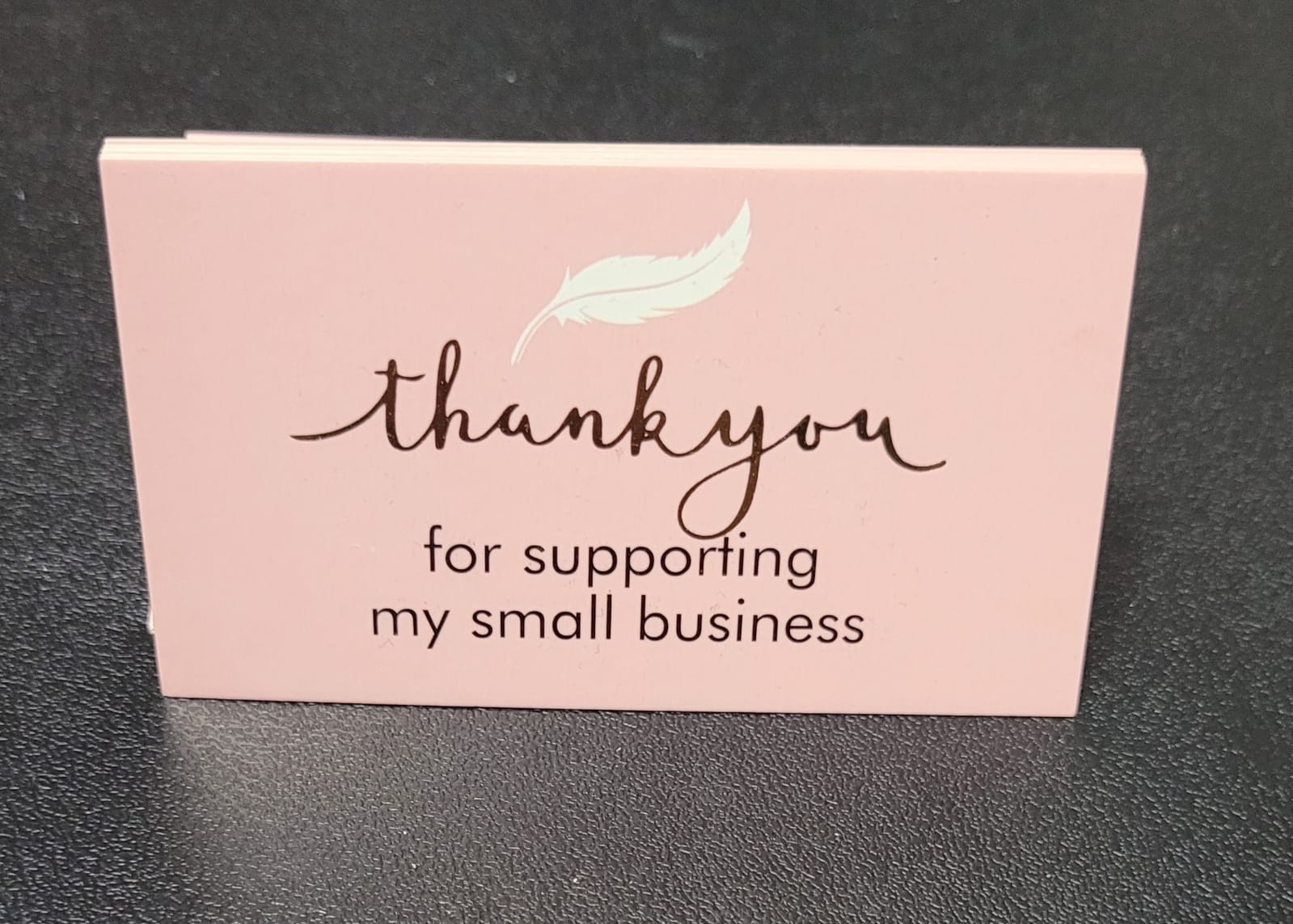 Thank You cards Peacock Small