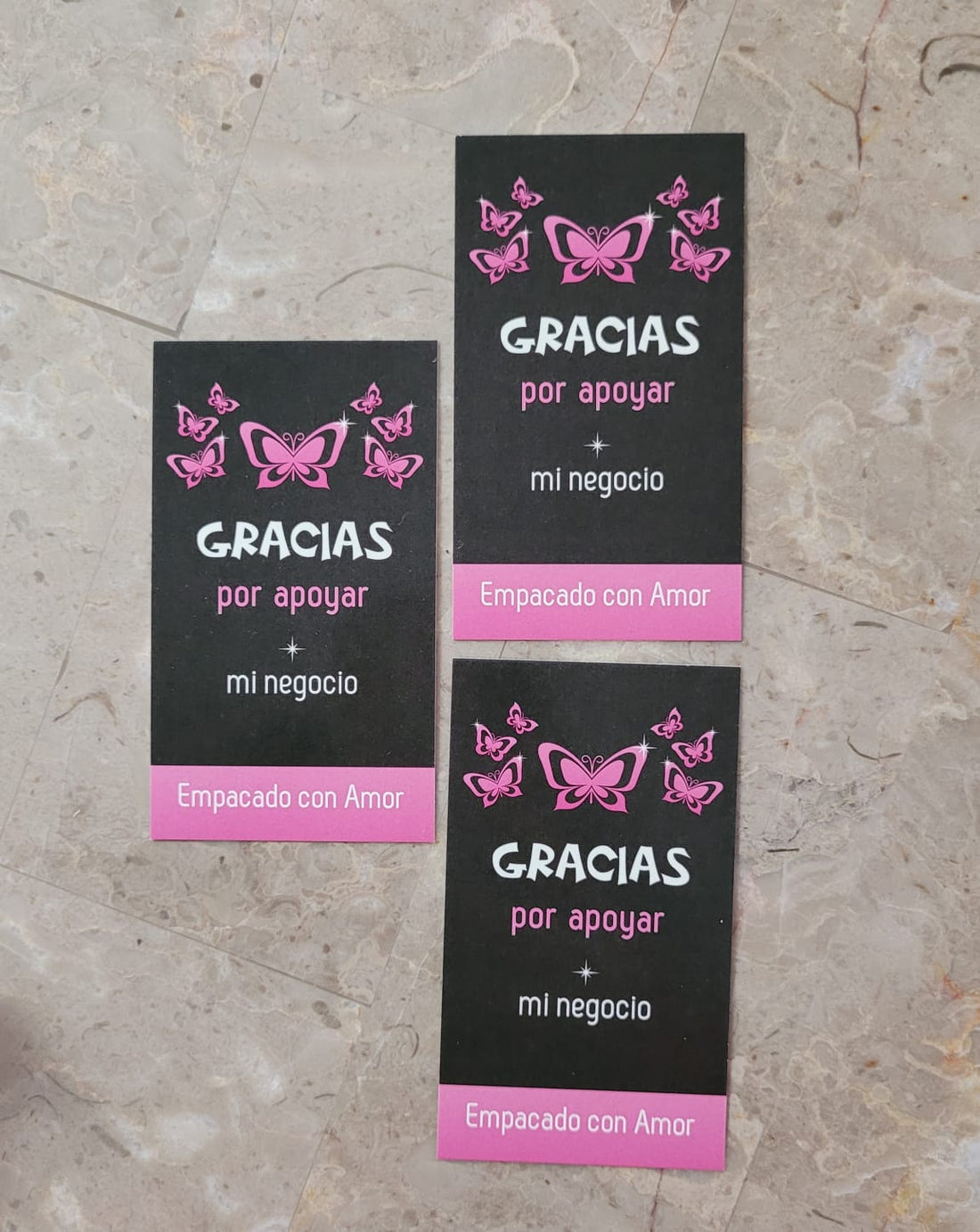 Tarjetas Agradecimiento Butterflies