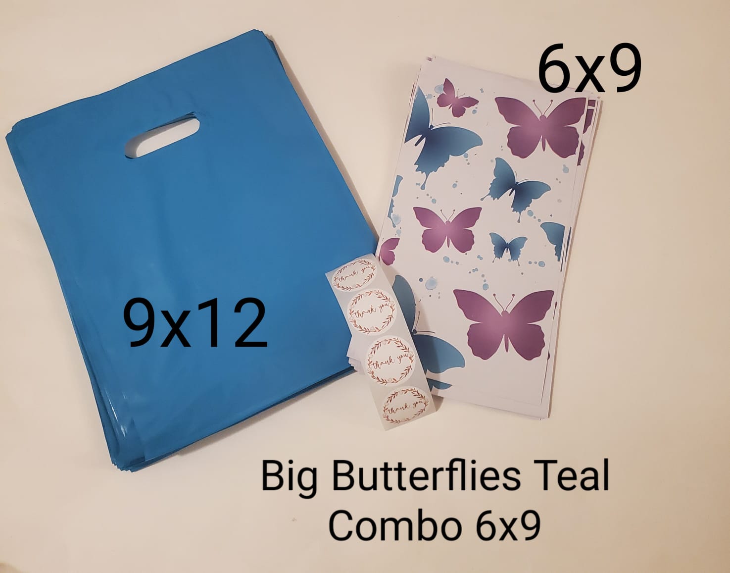 Big Butterflies Teal