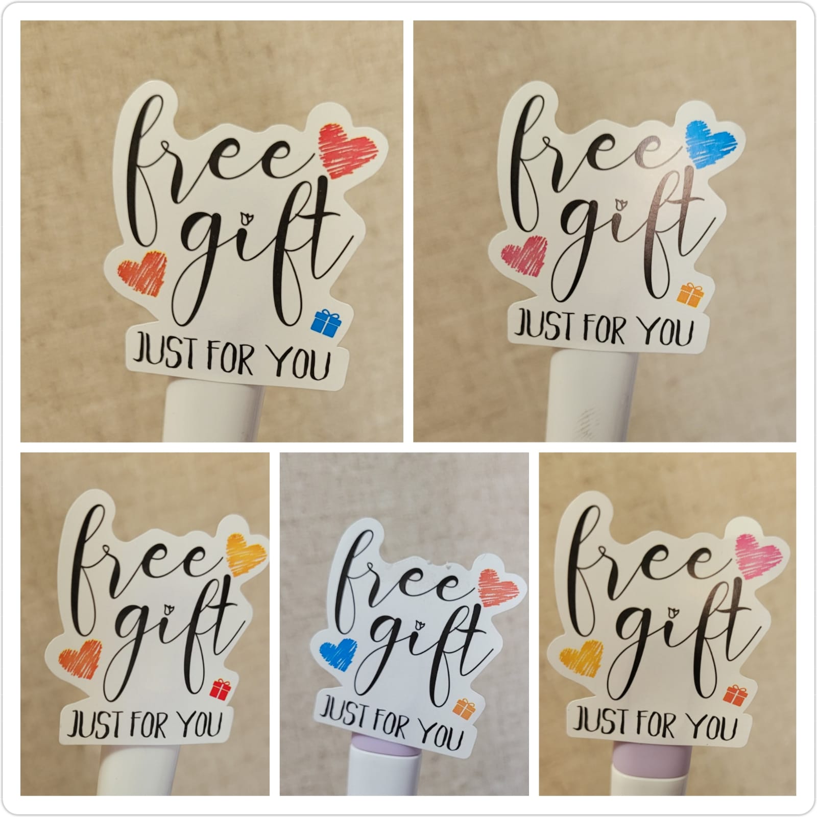 Set 100 Stickers Prediseñados Free Gift Mix