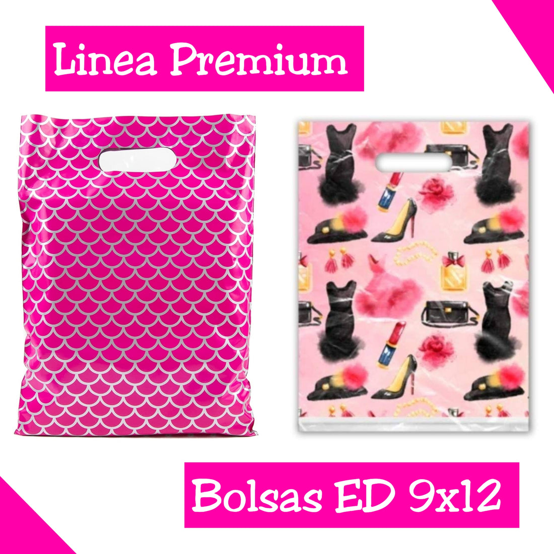 Set Bolsas ED Premium 9x12 [Fashion/Sirenas Pink]