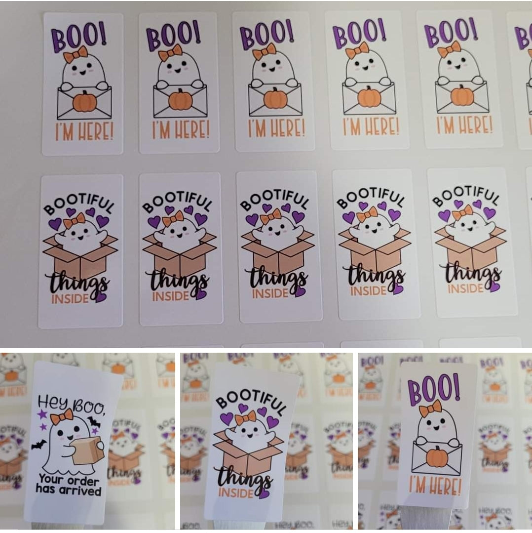 Set de Stickers Halloween  Rectangular Glossy