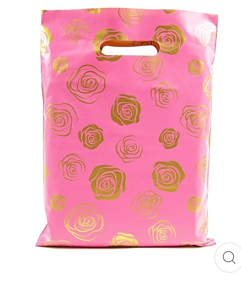 Bolsas de entrega directa Premium 9x12 Floral Gold