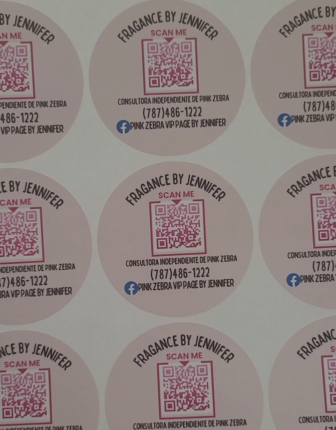 Stickers Circular 2&quot; QR Code Stickers